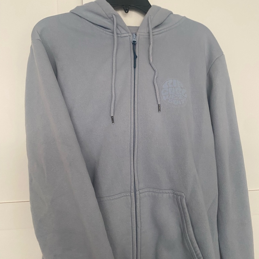 Ripcurl Men’s Light Blue Zip-up Sweatshirt